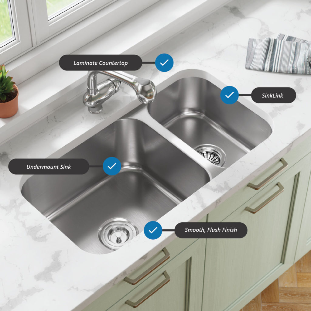 Renovate A Kitchen Or Bathroom, Can You Have An Undermount Sink With Laminate Countertops
